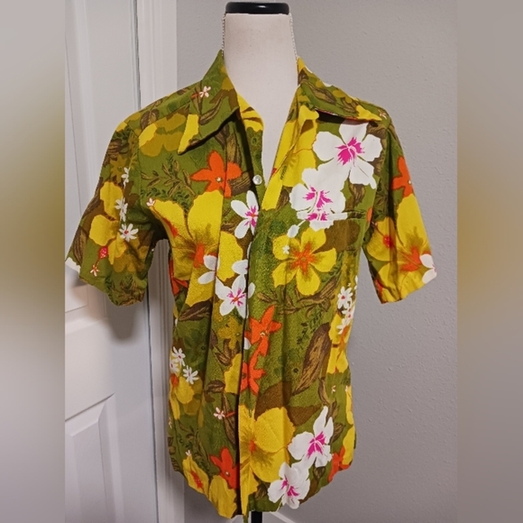Penneys Hawaii vintage 1960's button down shirt - Picture 2 of 5